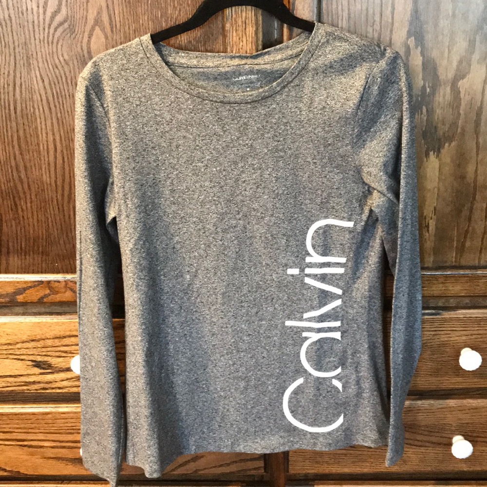 Calvin Klein Performance Shirt Women’s Sz M Grey